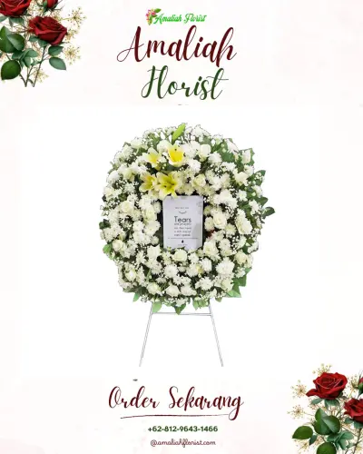 Krans Bunga Duka Cita di Tukadsumaga